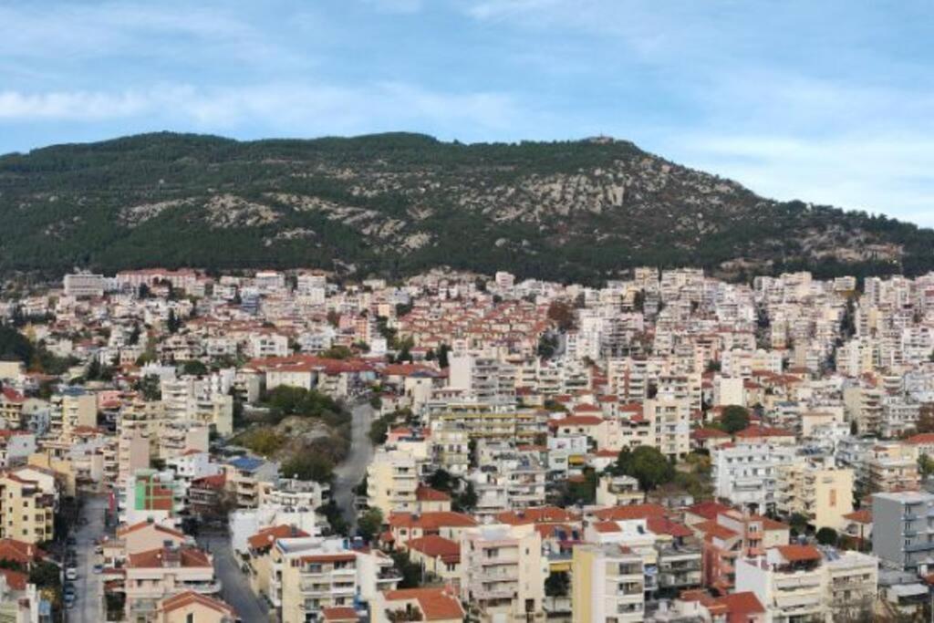 Finas Penthouse,Private Terrace,Great View,Mins From Sea Apartment Kavála Exterior photo