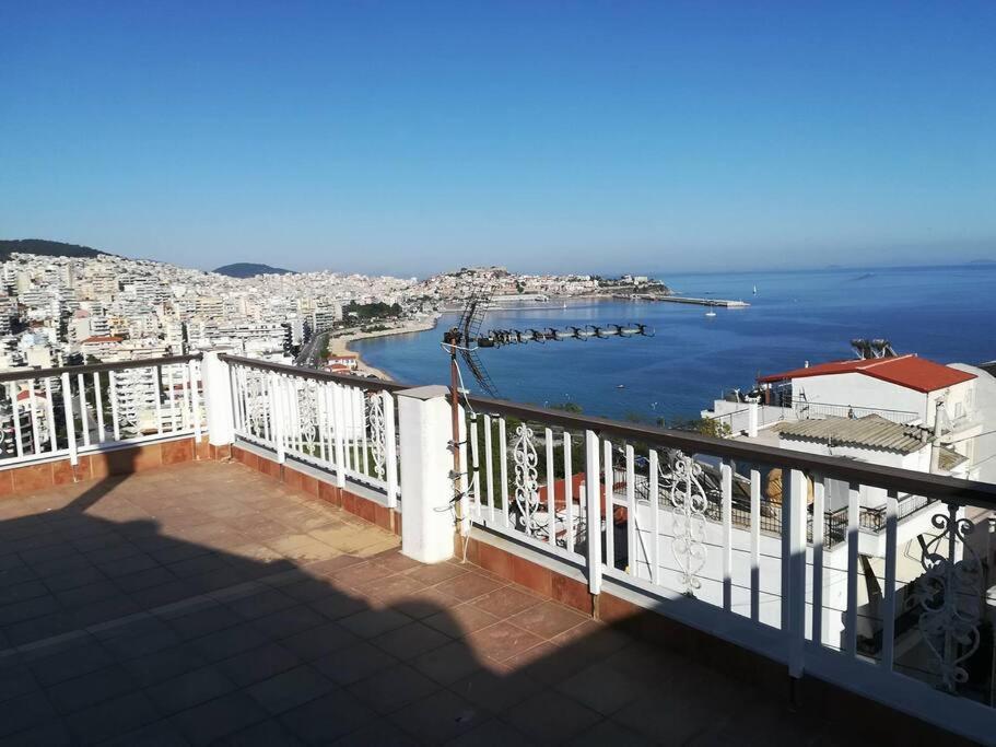 Finas Penthouse,Private Terrace,Great View,Mins From Sea Apartment Kavála Exterior photo