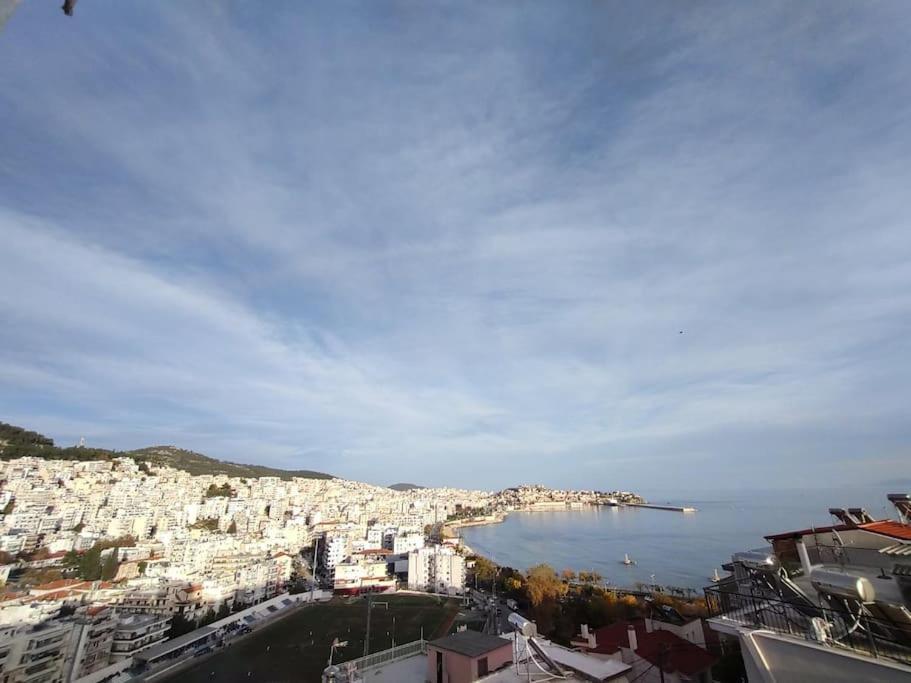 Finas Penthouse,Private Terrace,Great View,Mins From Sea Apartment Kavála Exterior photo