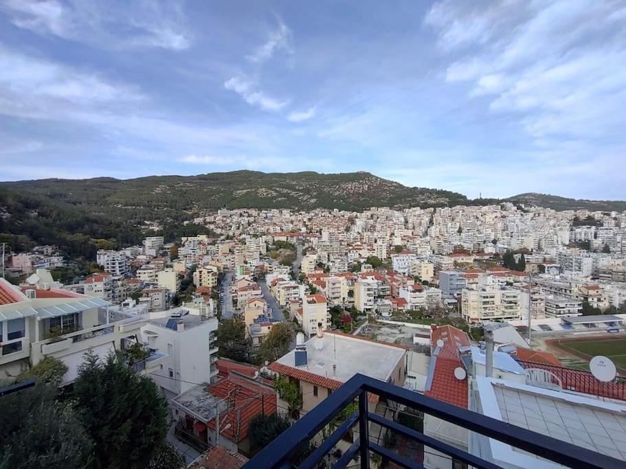 Finas Penthouse,Private Terrace,Great View,Mins From Sea Apartment Kavála Exterior photo
