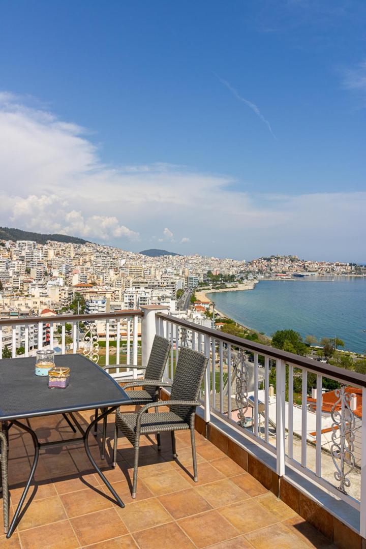 Finas Penthouse,Private Terrace,Great View,Mins From Sea Apartment Kavála Exterior photo
