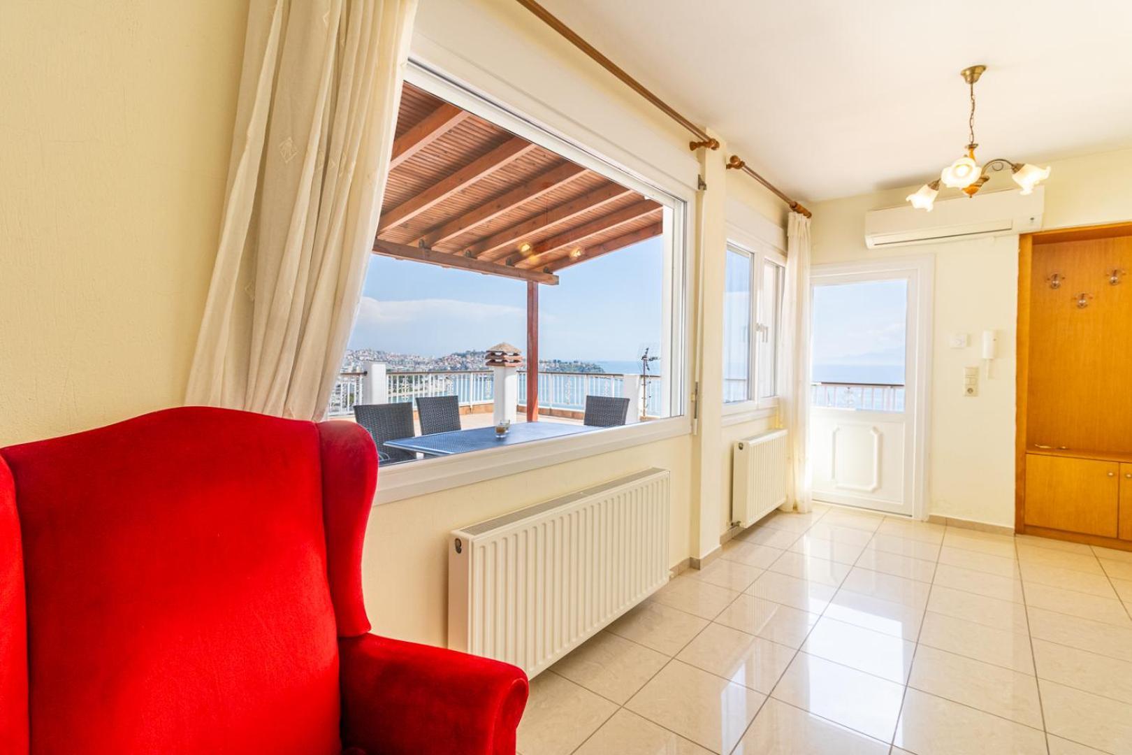 Finas Penthouse,Private Terrace,Great View,Mins From Sea Apartment Kavála Exterior photo