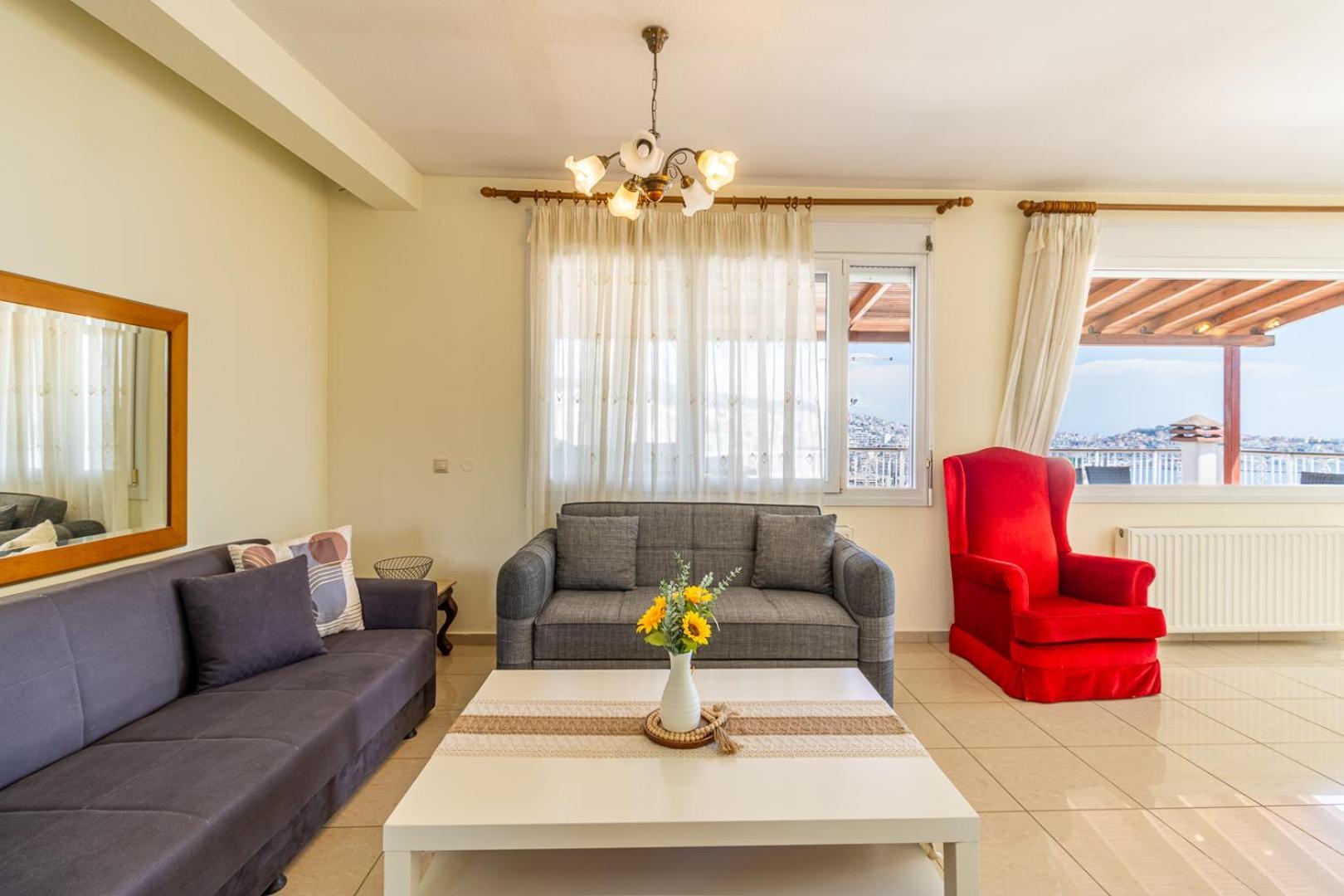 Finas Penthouse,Private Terrace,Great View,Mins From Sea Apartment Kavála Exterior photo