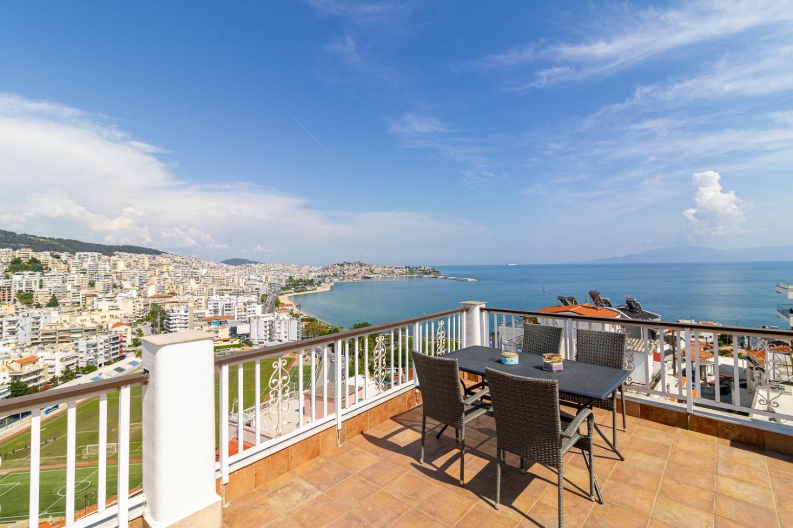 Finas Penthouse,Private Terrace,Great View,Mins From Sea Apartment Kavála Exterior photo