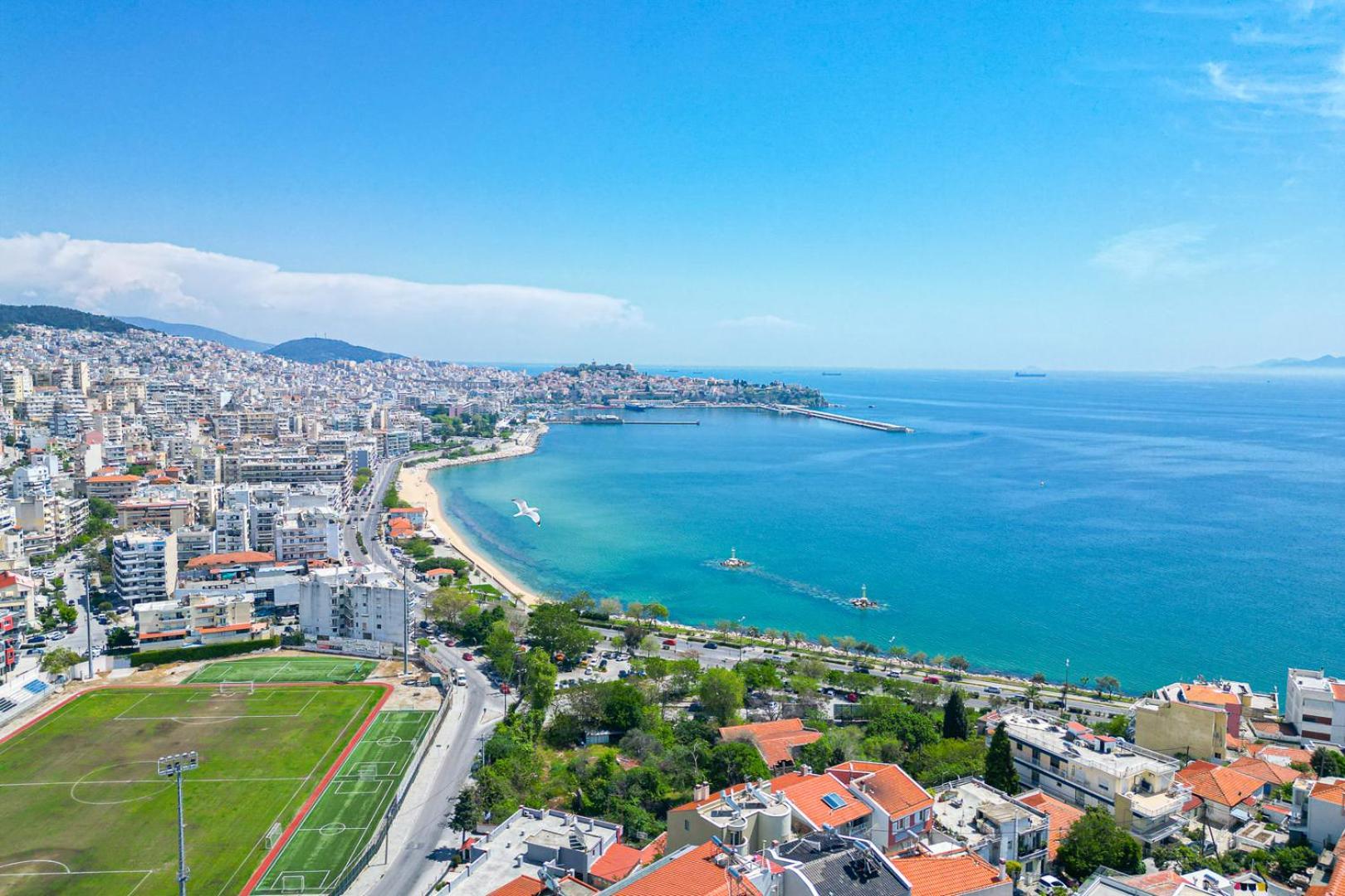 Finas Penthouse,Private Terrace,Great View,Mins From Sea Apartment Kavála Exterior photo